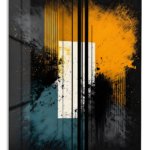 Amber Axis metal wall art print