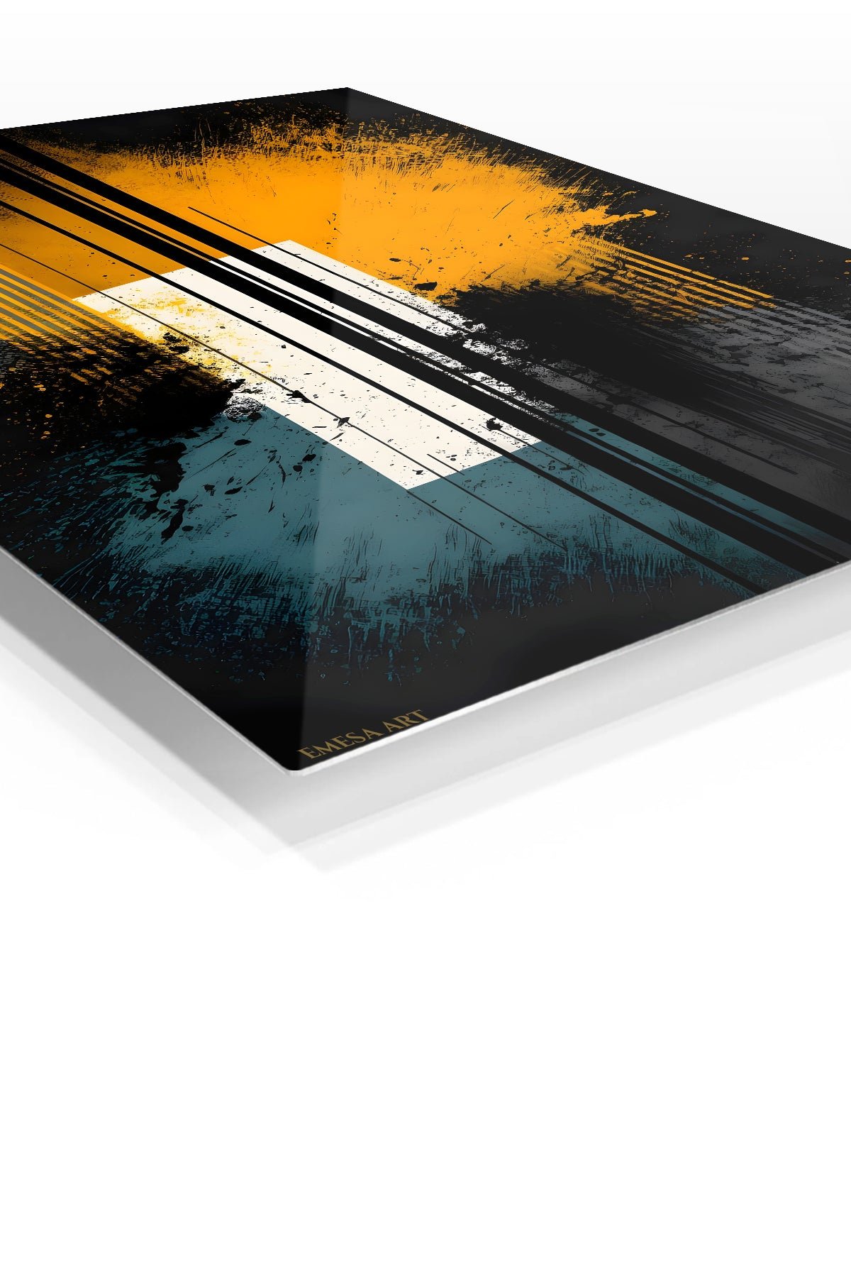 Amber Axis metal wall art print, view 2