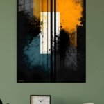 Amber Axis metal wall art print, view 4