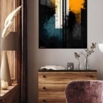 Amber Axis metal wall art print, view 5