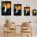 Amber Axis metal wall art print, view 6