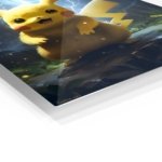 Electric Yellow Creature metal wall art print, view 2