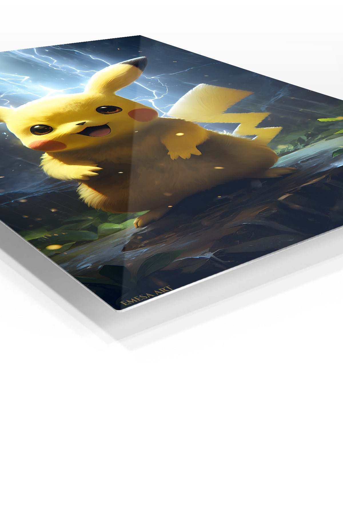 Electric Yellow Creature metal wall art print, view 2