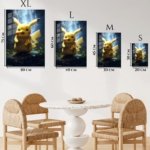 Electric Yellow Creature metal wall art print, view 6