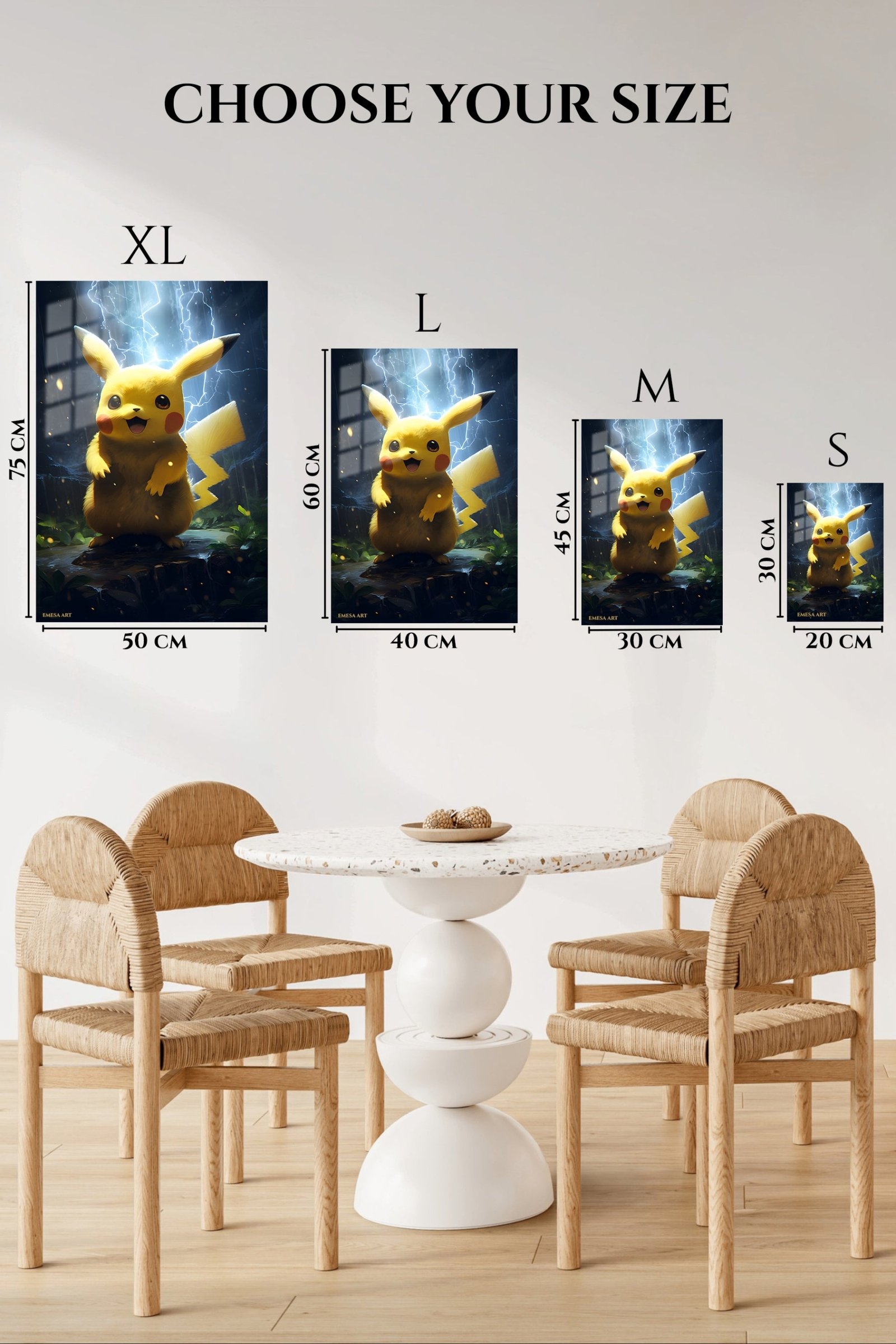 Electric Yellow Creature metal wall art print, view 6