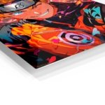 Fiery Ninja Hero Portrait metal wall art print, view 2