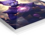 Mystic Purple Feline Guardian metal wall art print, view 2