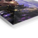 Violet Futuristic Warrior metal wall art print, view 2