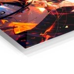Blazing Ninja Close-Up metal wall art print, view 2