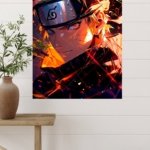 Blazing Ninja Close-Up metal wall art print, view 4