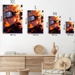 Blazing Ninja Close-Up metal wall art print, view 6