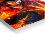 Fiery Straw Hat Adventurer metal wall art print, view 2