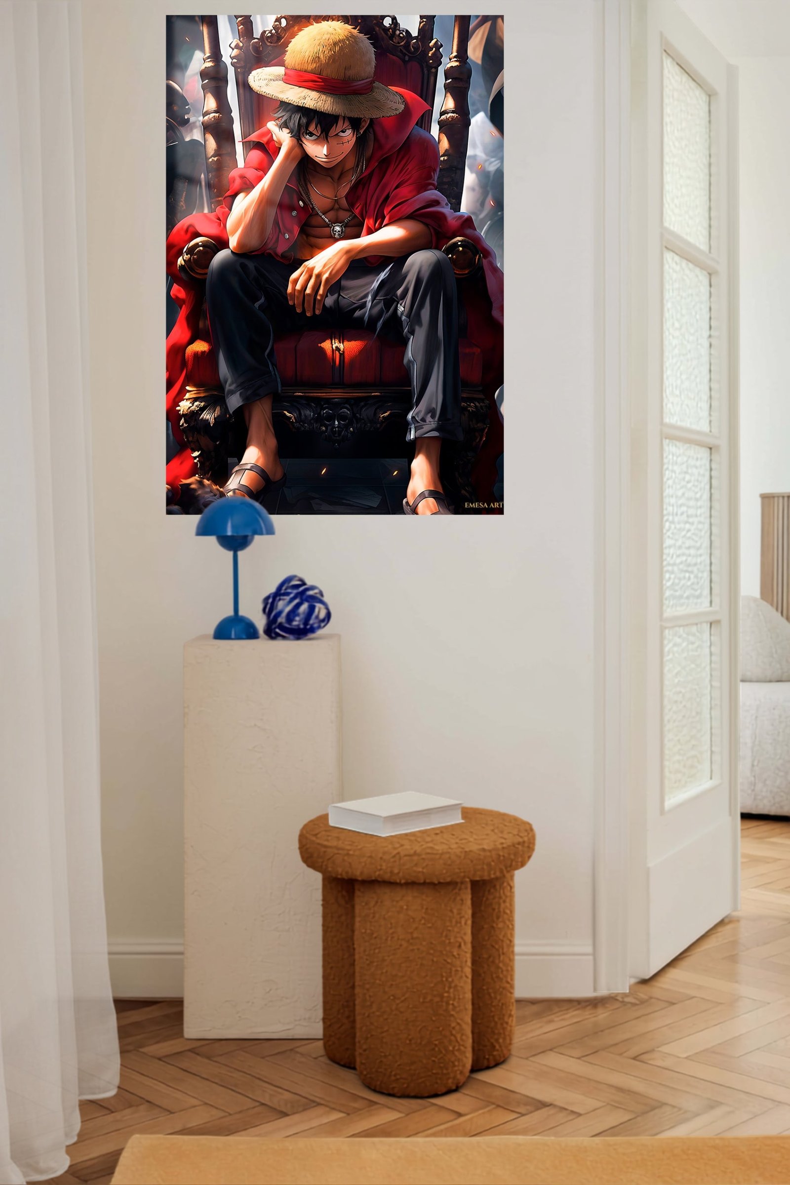Straw Hat Throne Hero metal wall art print, view 5
