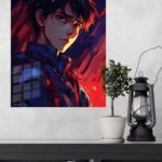 Scarlet Shadow Warrior metal wall art print, view 4