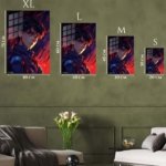 Scarlet Shadow Warrior metal wall art print, view 6