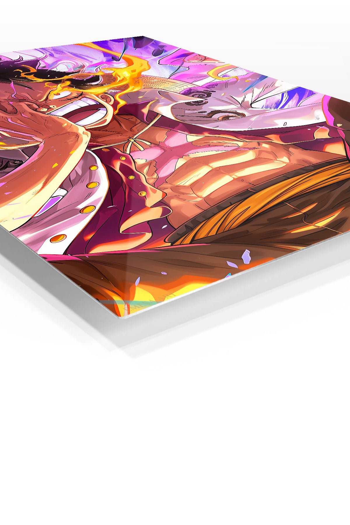 Flame Laughing Hero metal wall art print, view 2