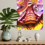Flame Laughing Hero metal wall art print, view 4