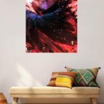 Crimson Masked Ninja metal wall art print, view 5