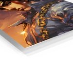 Golden Chain Warrior metal wall art print, view 2