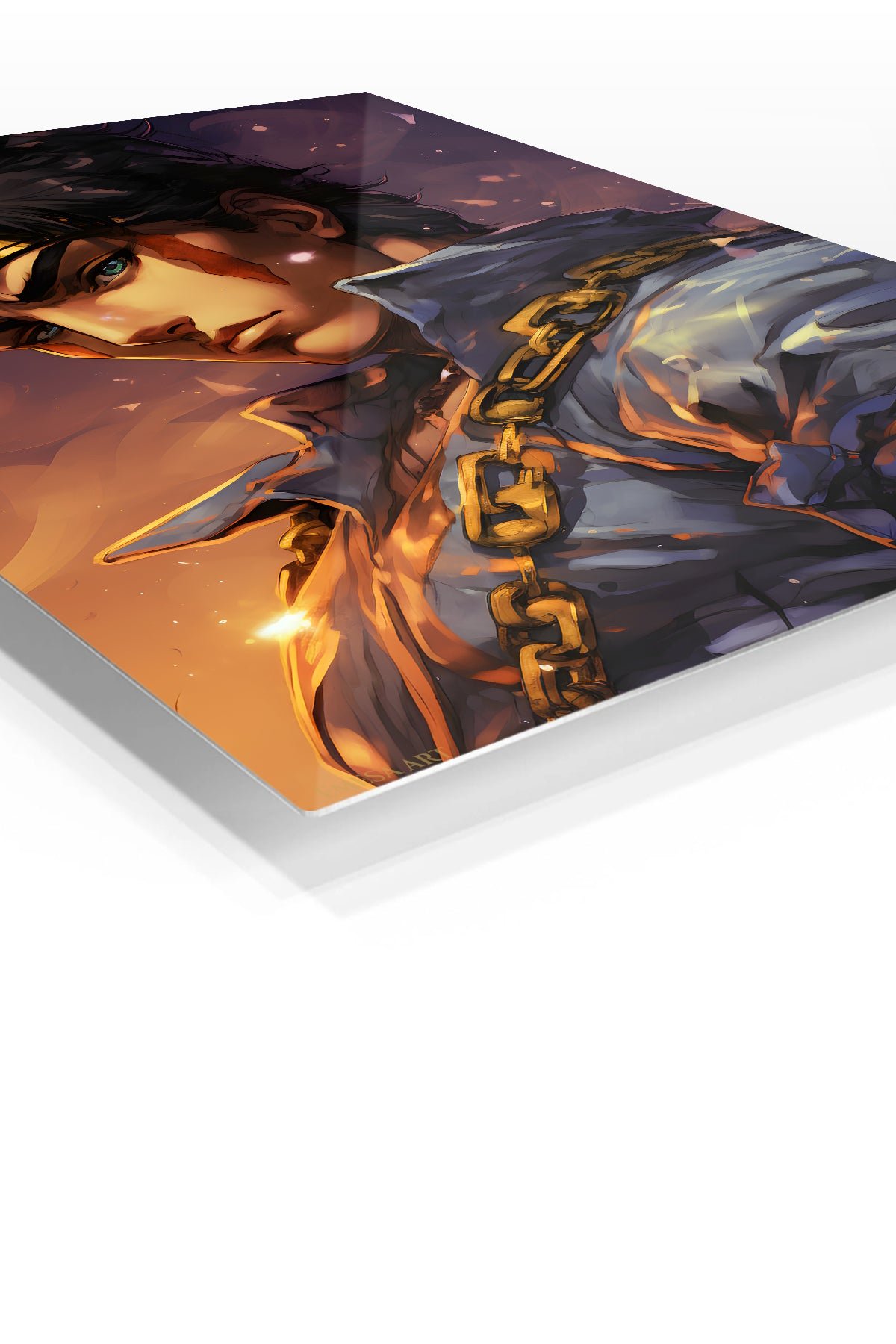 Golden Chain Warrior metal wall art print, view 2