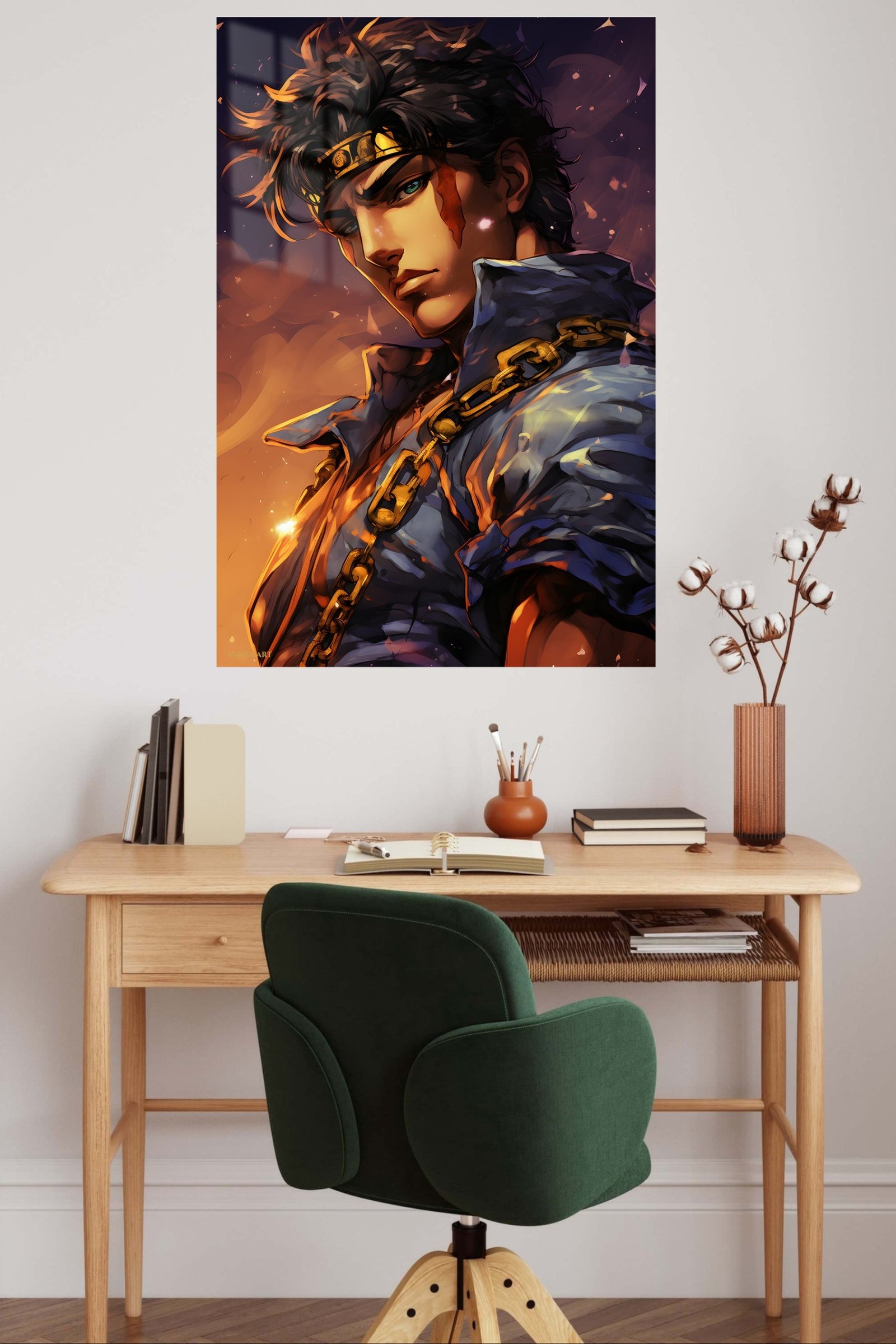 Golden Chain Warrior metal wall art print, view 5