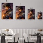 Golden Chain Warrior metal wall art print, view 6