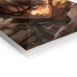 Amber-Eyed Battle Hero metal wall art print, view 2