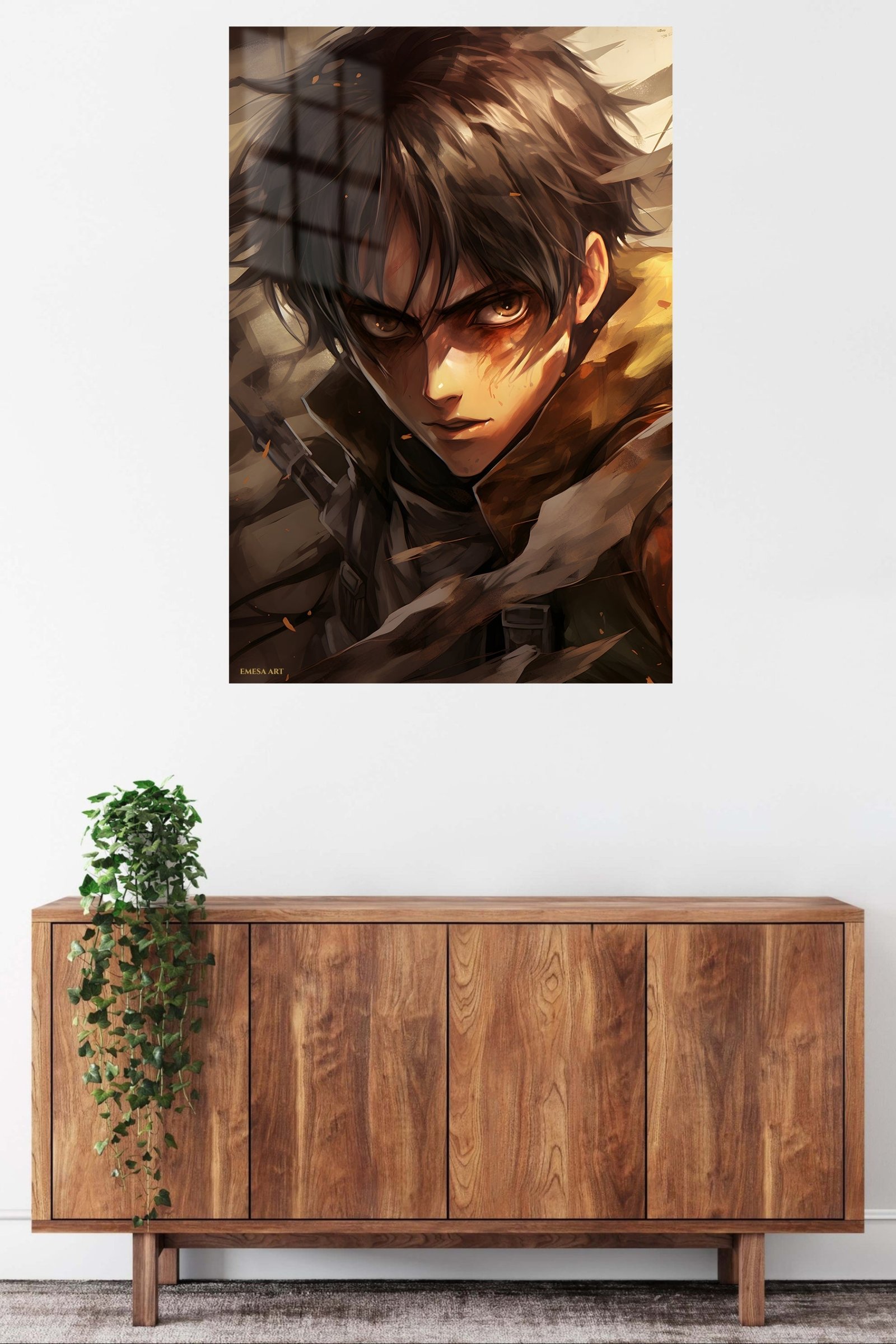 Amber-Eyed Battle Hero metal wall art print, view 5