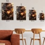 Amber-Eyed Battle Hero metal wall art print, view 6