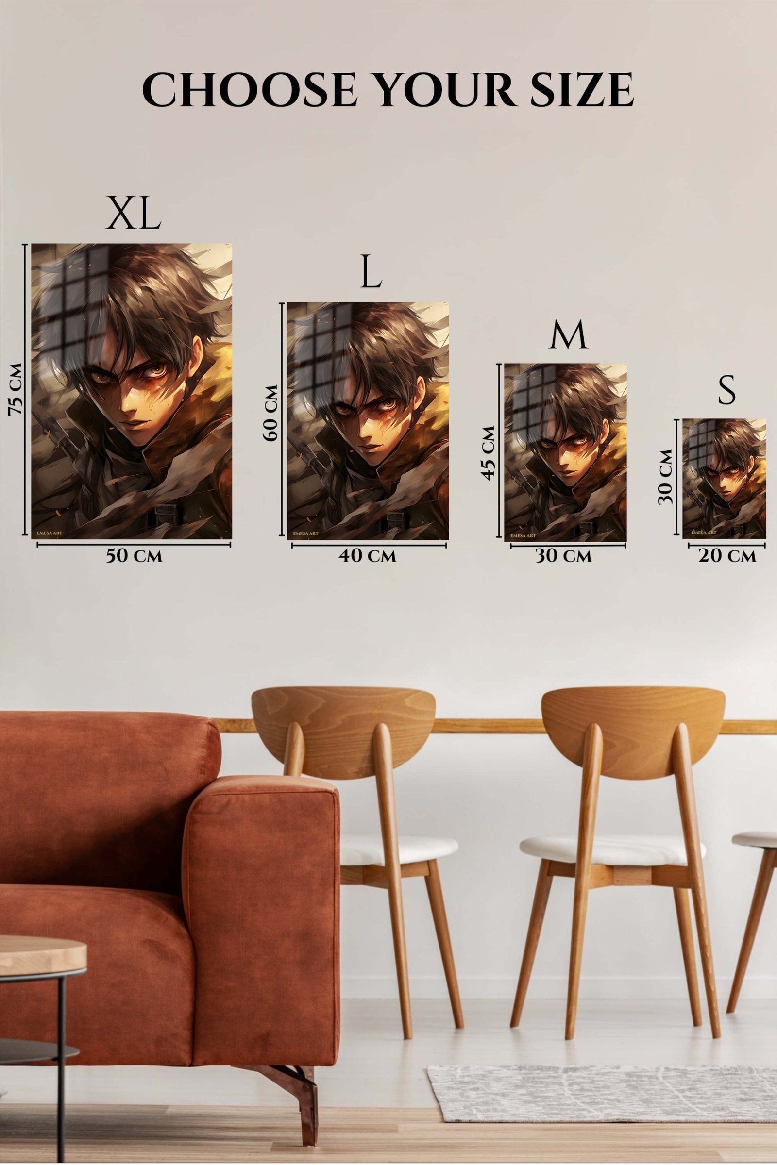 Amber-Eyed Battle Hero metal wall art print, view 6