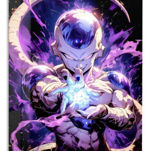 Cosmic Energy Fighter metal wall art print