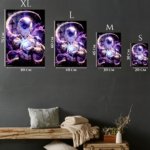 Cosmic Energy Fighter metal wall art print, view 6