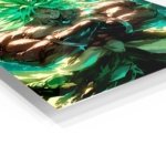 Emerald Aura Warrior metal wall art print, view 2