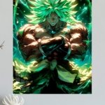 Emerald Aura Warrior metal wall art print, view 4