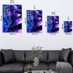 Neon Raven-Eyed Warrior metal wall art print, view 6