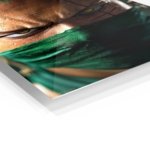Emerald Masked Swordsman Portrait metal wall art print, view 2