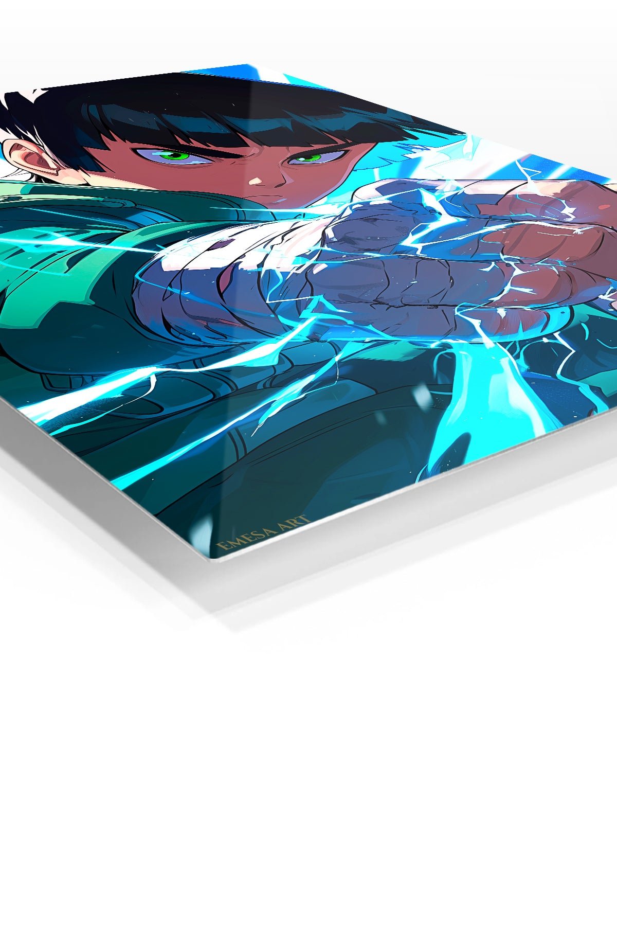 Electric Fist Warrior metal wall art print, view 2