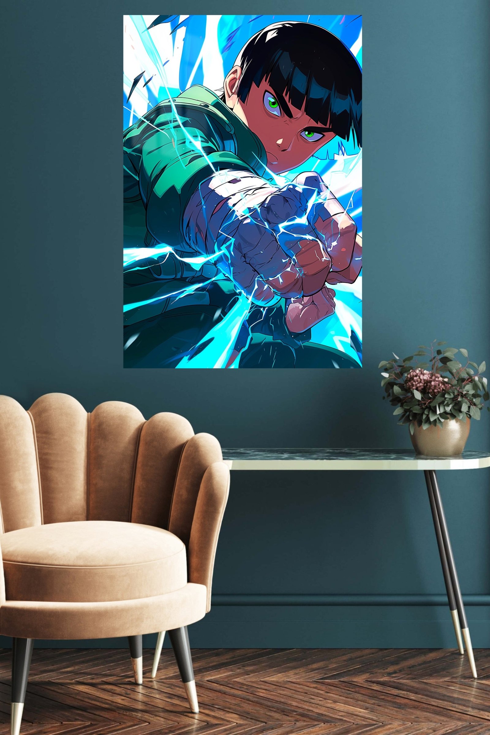 Electric Fist Warrior metal wall art print, view 5