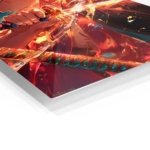 Ember Blade Warrior metal wall art print, view 2