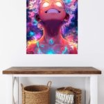 Cosmic Awakening Portrait metal wall art print, view 5