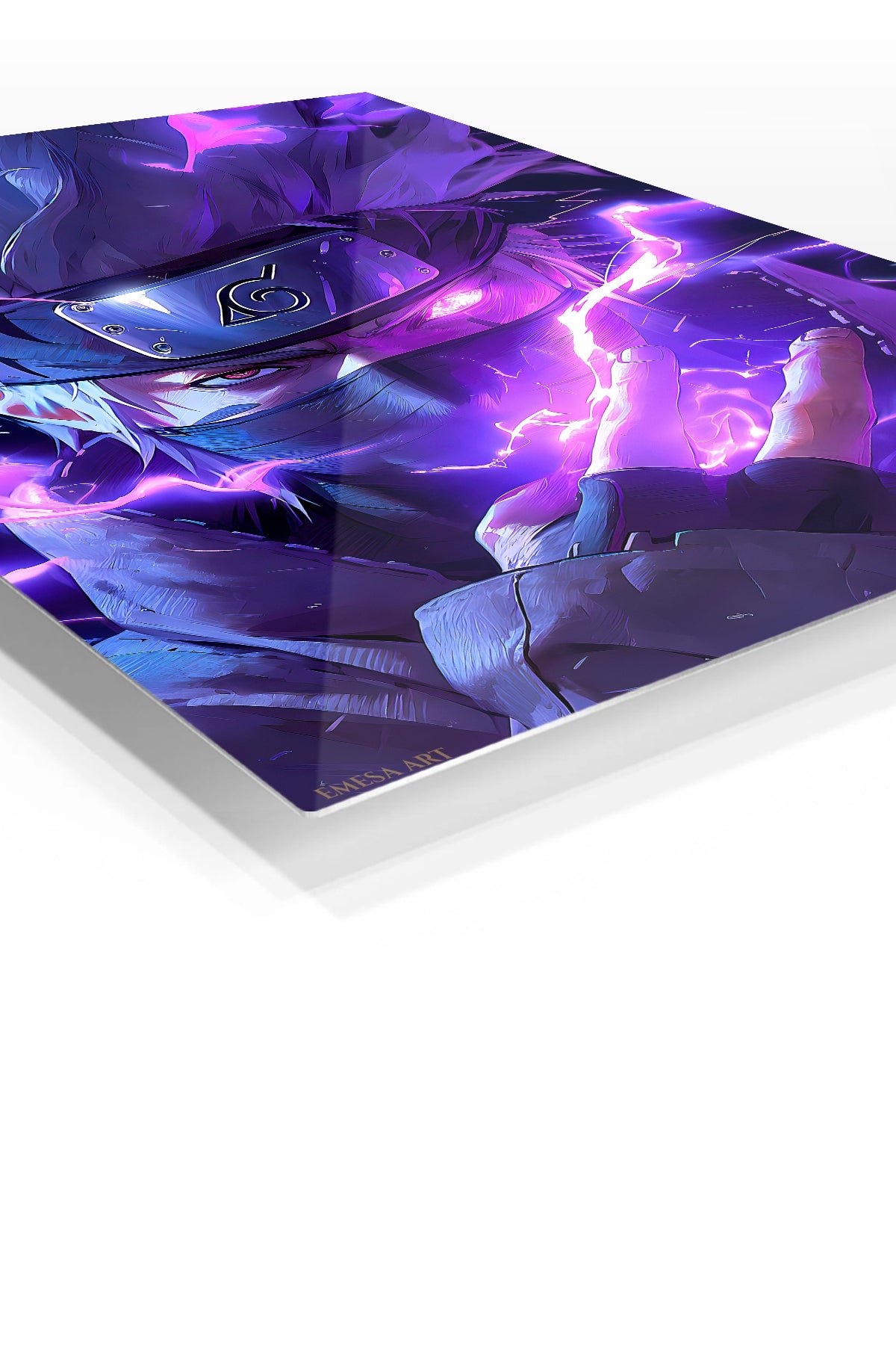 Neon Masked Ninja Energy metal wall art print, view 2