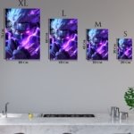 Neon Masked Ninja Energy metal wall art print, view 6