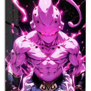 Neon Armored Phantom metal wall art print