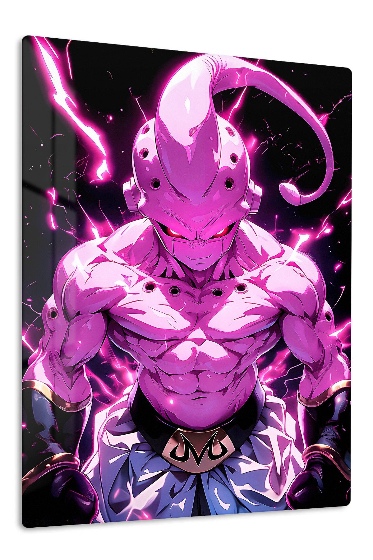 Neon Armored Phantom metal wall art print