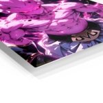Neon Armored Phantom metal wall art print, view 2