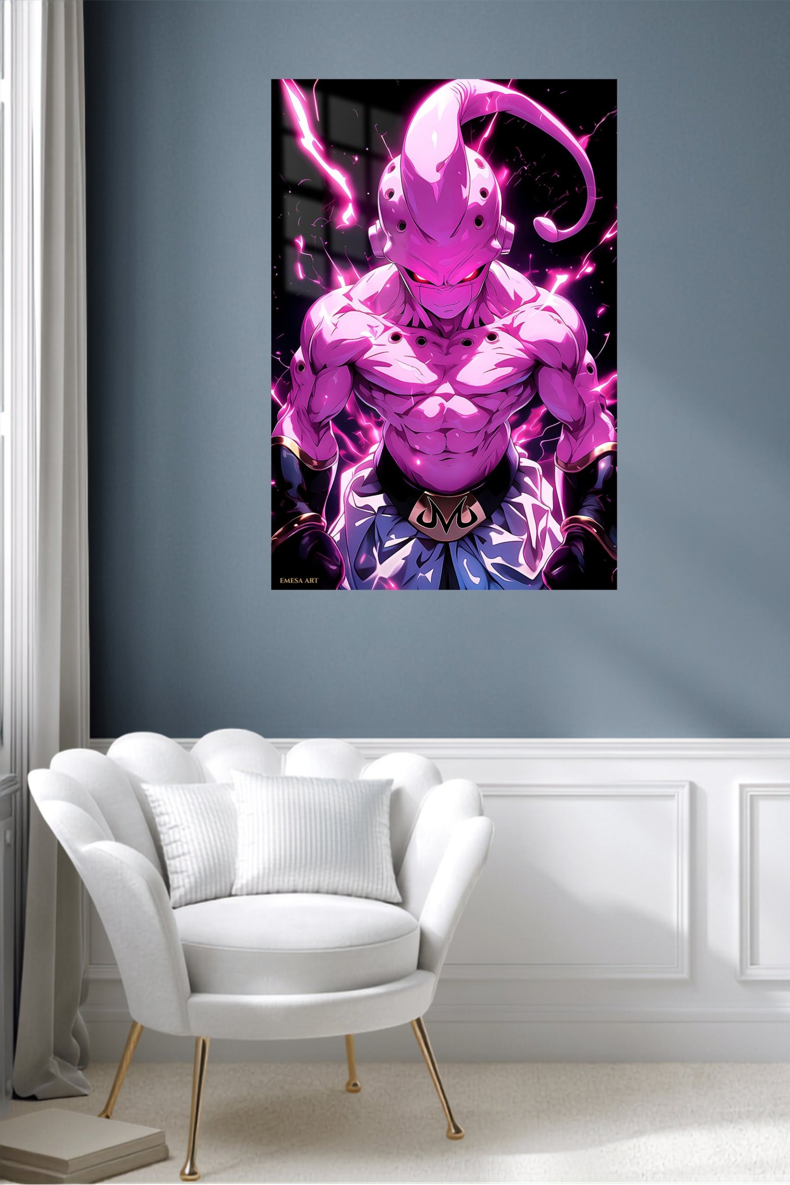 Neon Armored Phantom metal wall art print, view 5