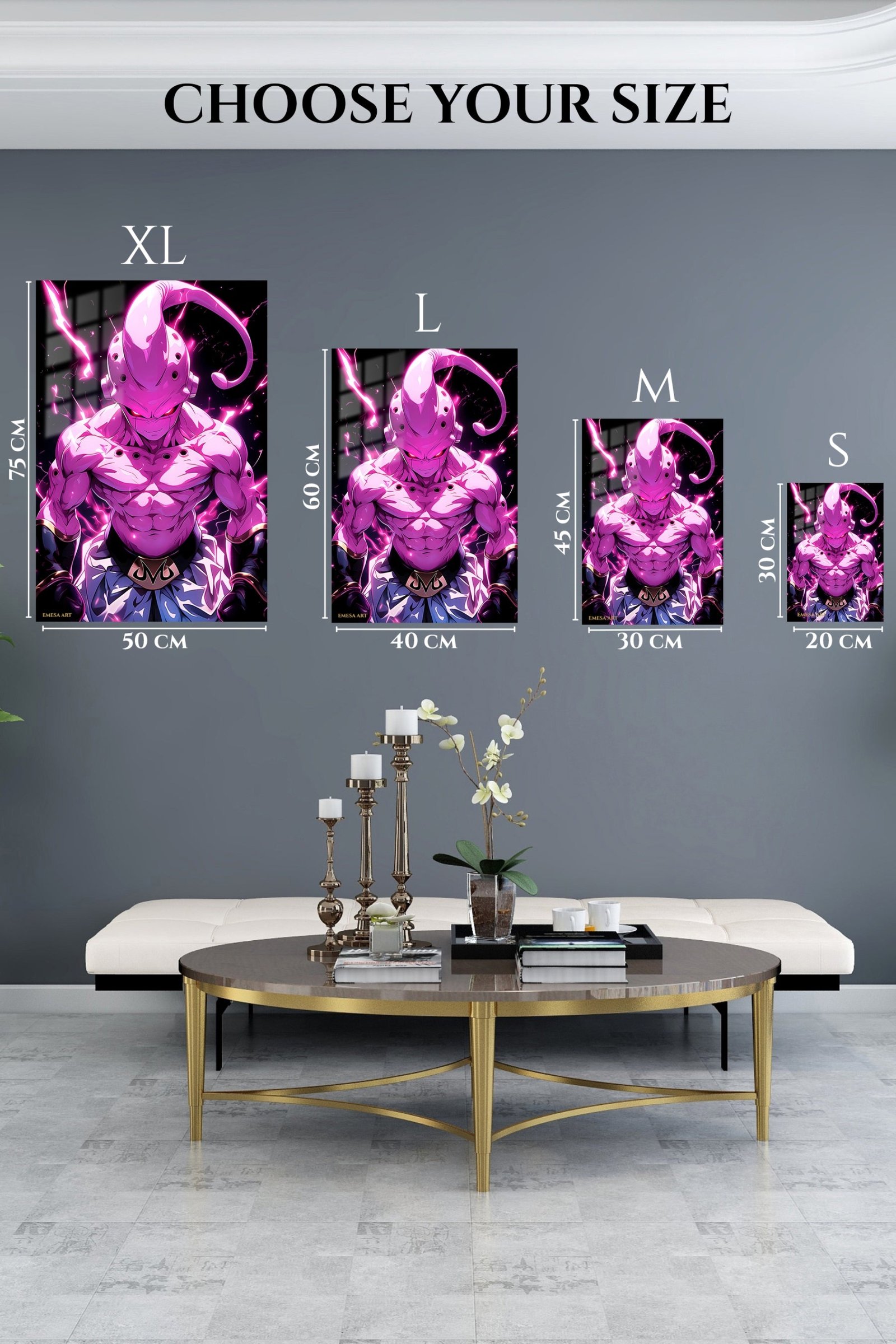 Neon Armored Phantom metal wall art print, view 6