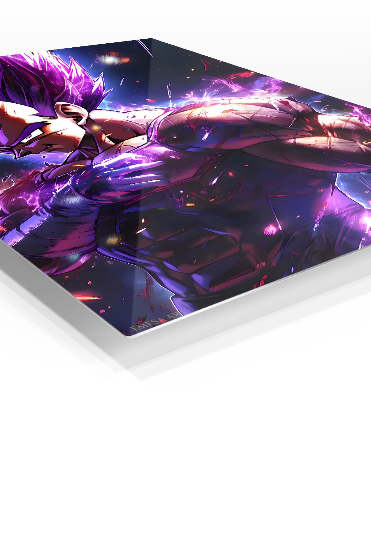 Violet Energy Warrior metal wall art print, view 2