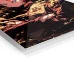 Crimson Talisman Warrior metal wall art print, view 2