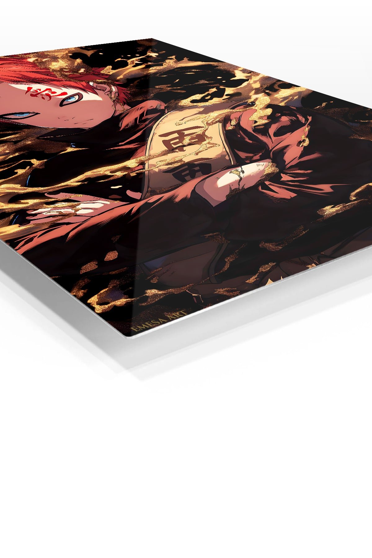 Crimson Talisman Warrior metal wall art print, view 2